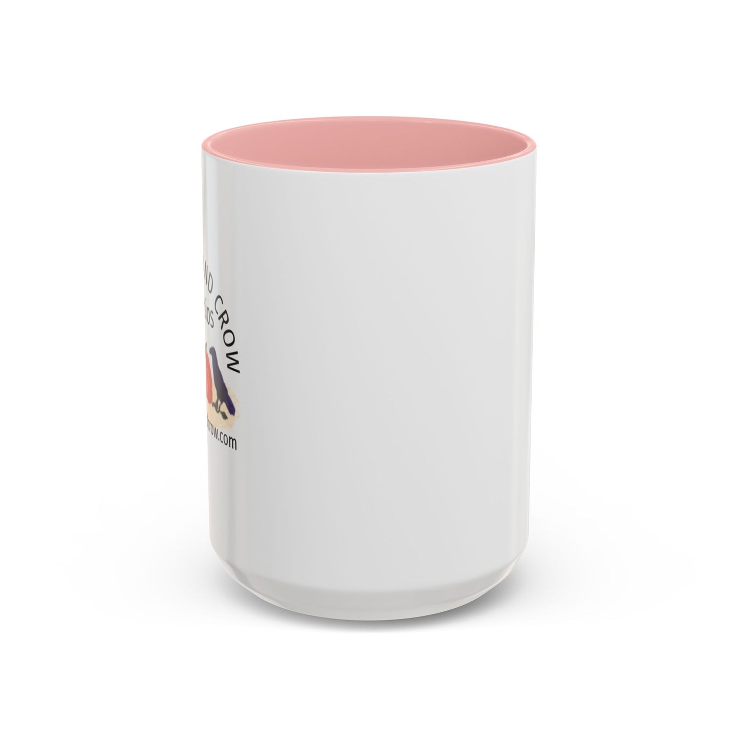 Pink Accent Coffee Mug — Cute Pastel Ceramic Mug for Home & Office