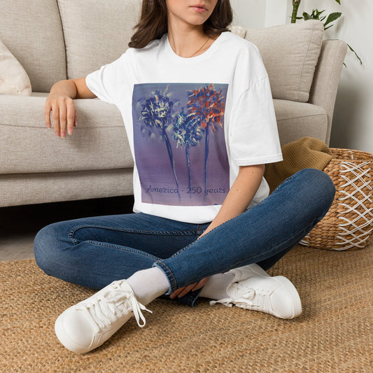 Fireworks by Amy Warrick T-Shirt —America 250 Years Graphic Tee