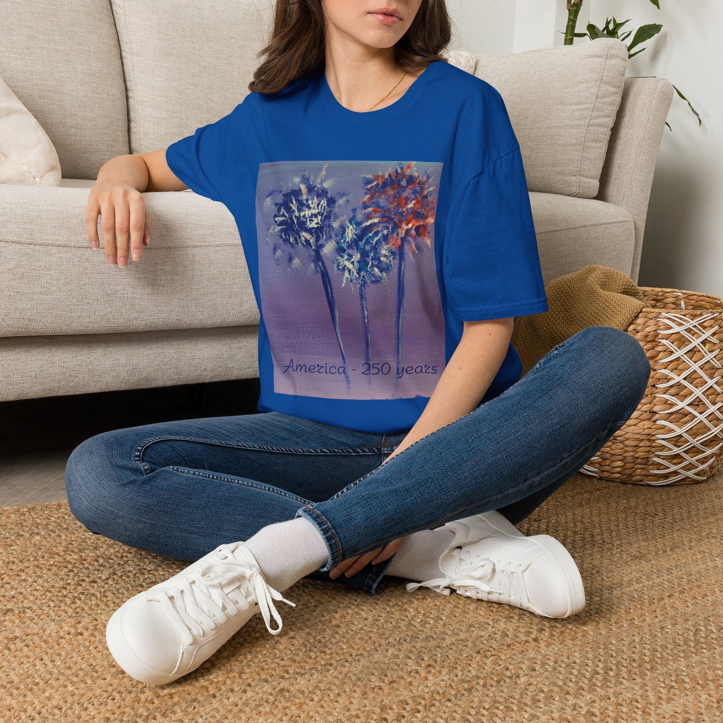 Fireworks by Amy Warrick T-Shirt —America 250 Years Graphic Tee