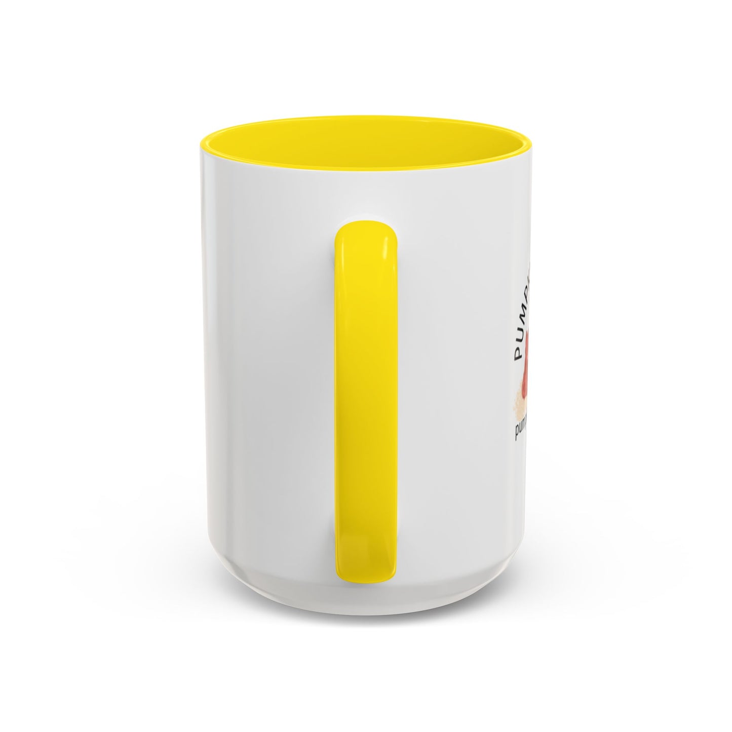 Pink Accent Coffee Mug — Cute Pastel Ceramic Mug for Home & Office