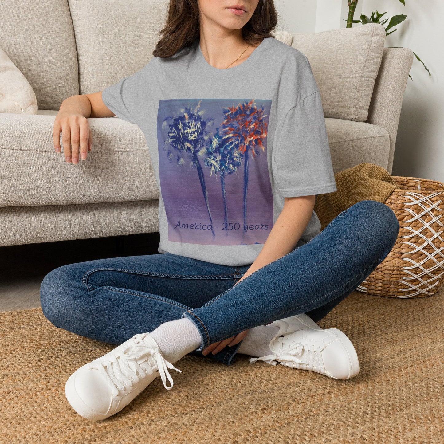 Fireworks by Amy Warrick T-Shirt —America 250 Years Graphic Tee