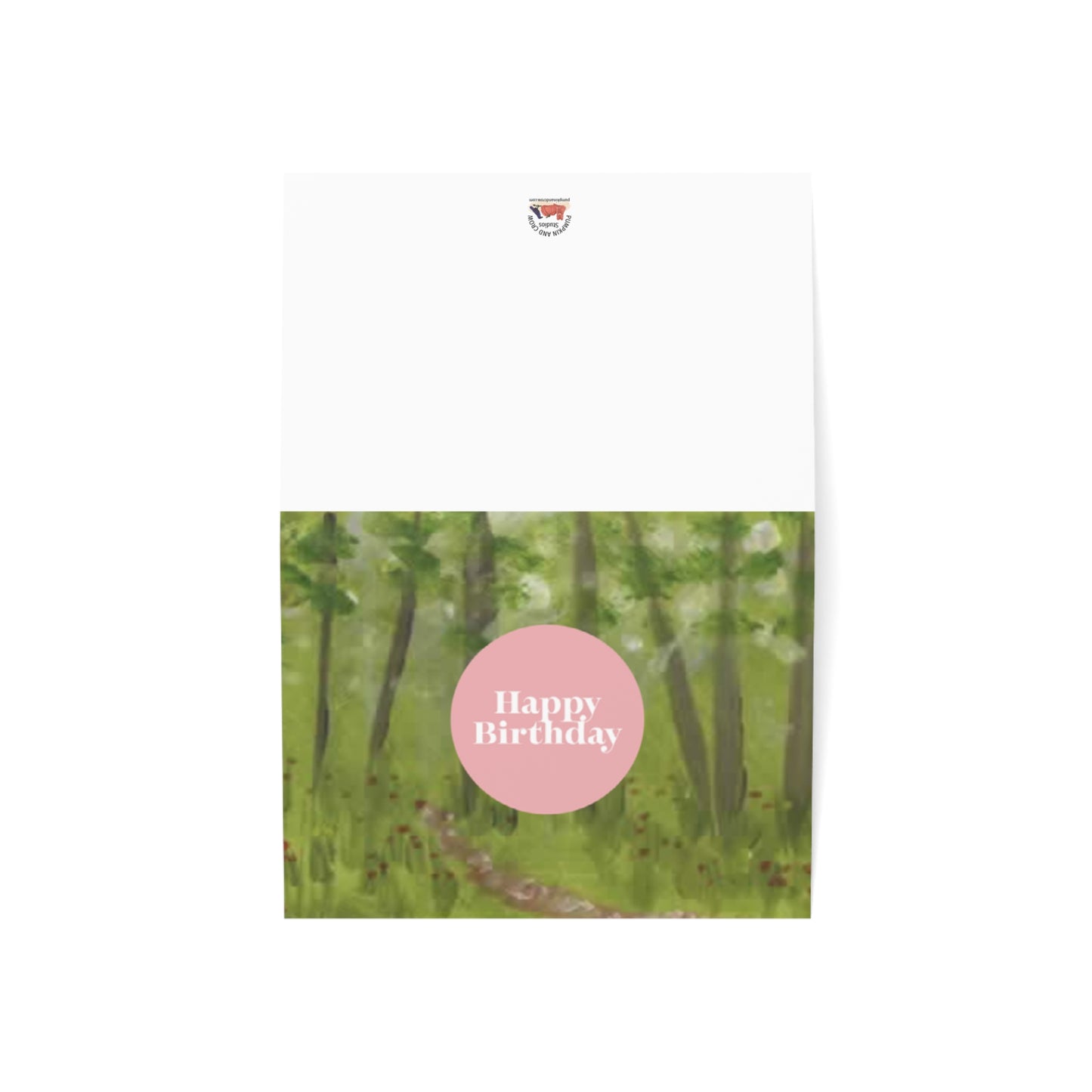 Birthday Card — Forest Flowers Painting by Amy Warrick (Happy Birthday)