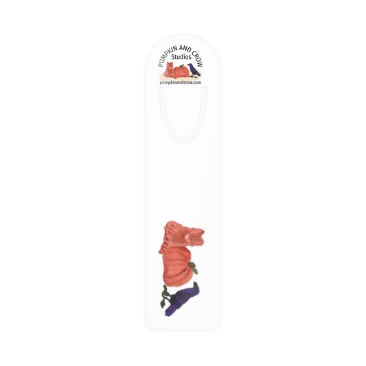 Pumpkin and Crow Logo Bookmark — Kitty and Crow Metal Page Marker