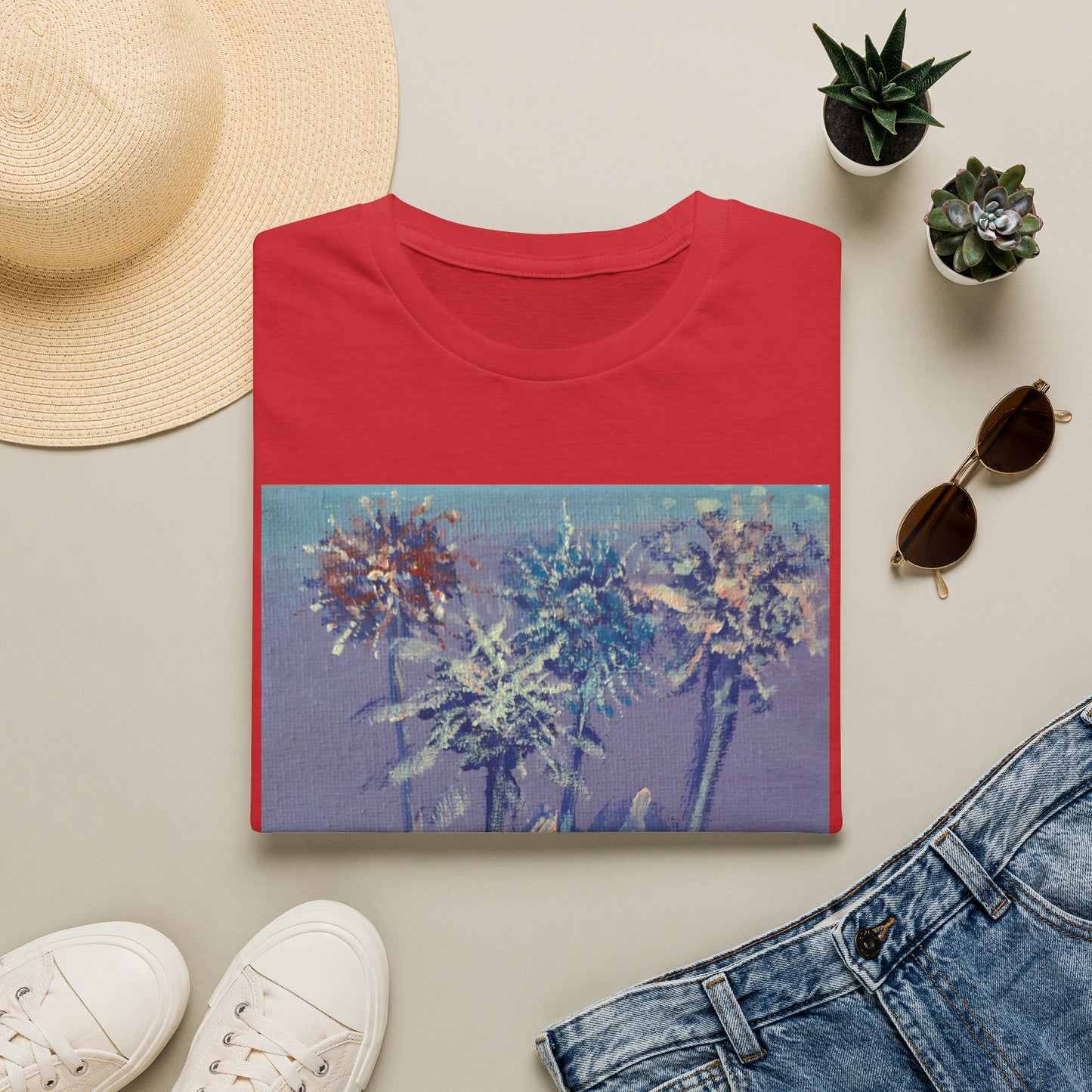 Mountain Fireworks by Amy Warrick T-Shirt —America 250 Years Graphic Tee