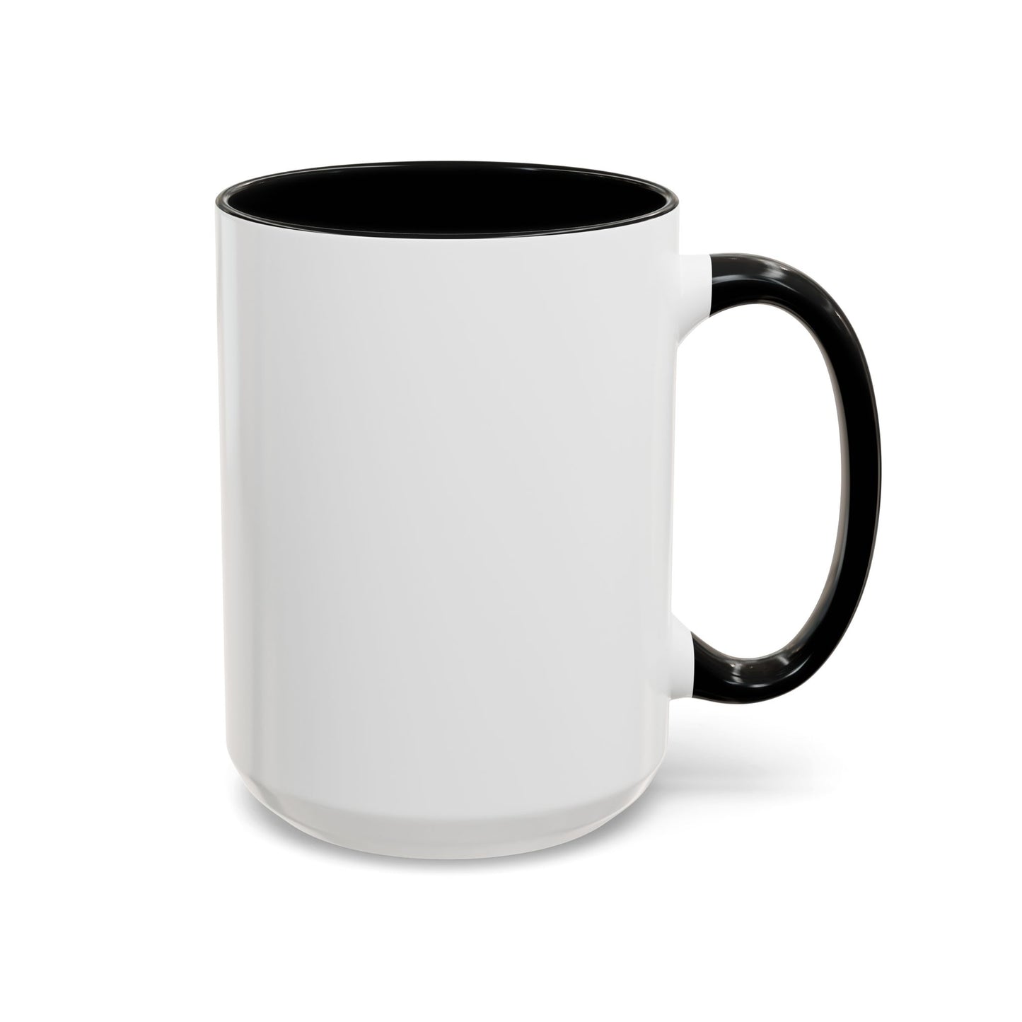 Pink Accent Coffee Mug — Cute Pastel Ceramic Mug for Home & Office